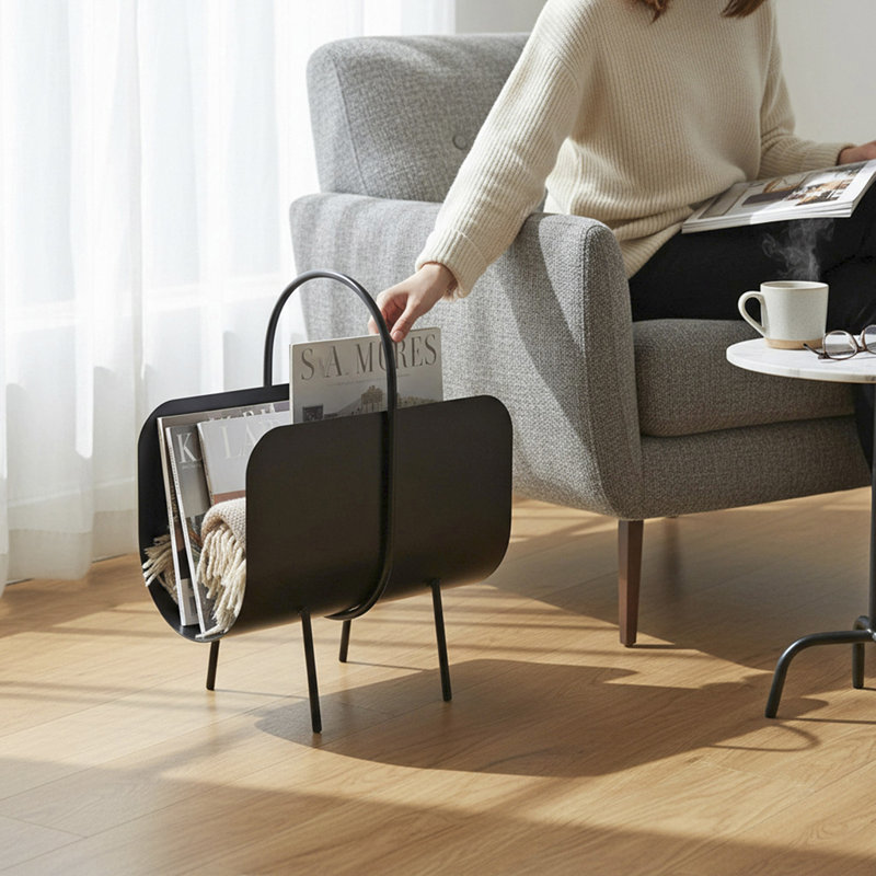 Tollefson Metal Free Standing Magazine Rack
