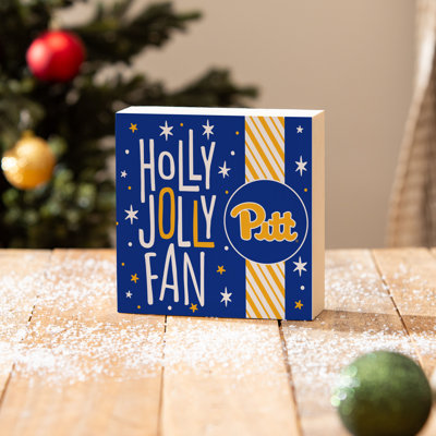 University of Pittsburgh 6" Holiday Wood Plock Wall Sign