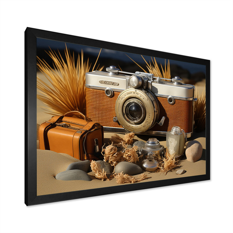 Alyea Beach, appareil photo sur toile, H 12 po x l 20 po x P 1 po, Cadre photo noir