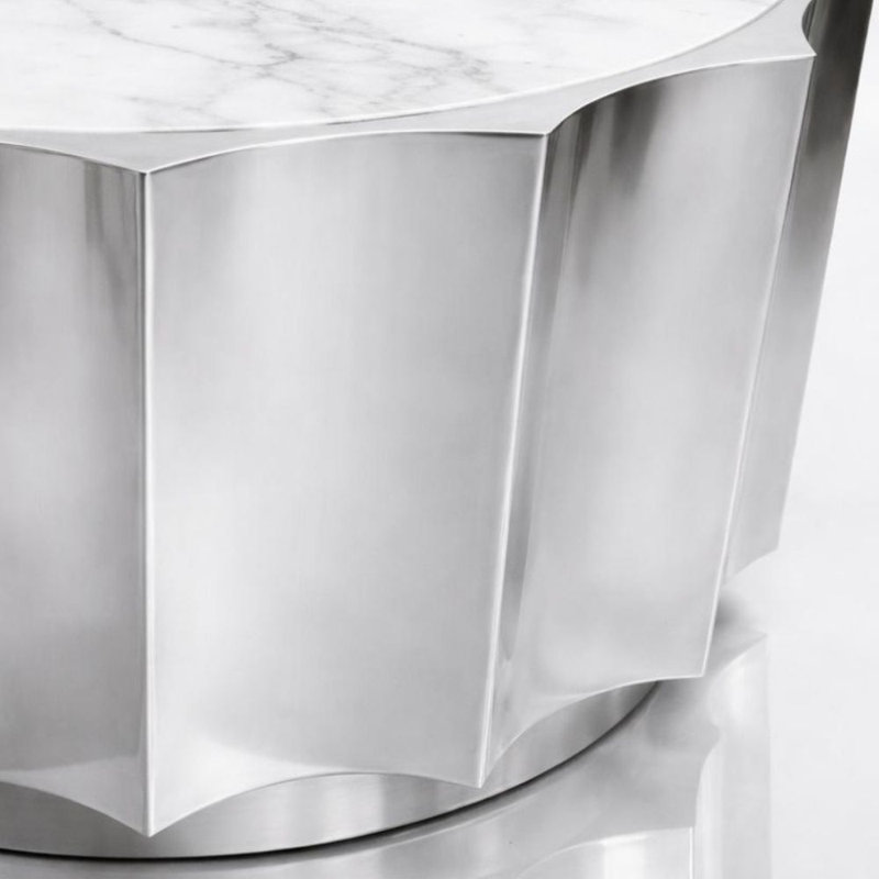 Valenza Fluted Marble Coffee Table