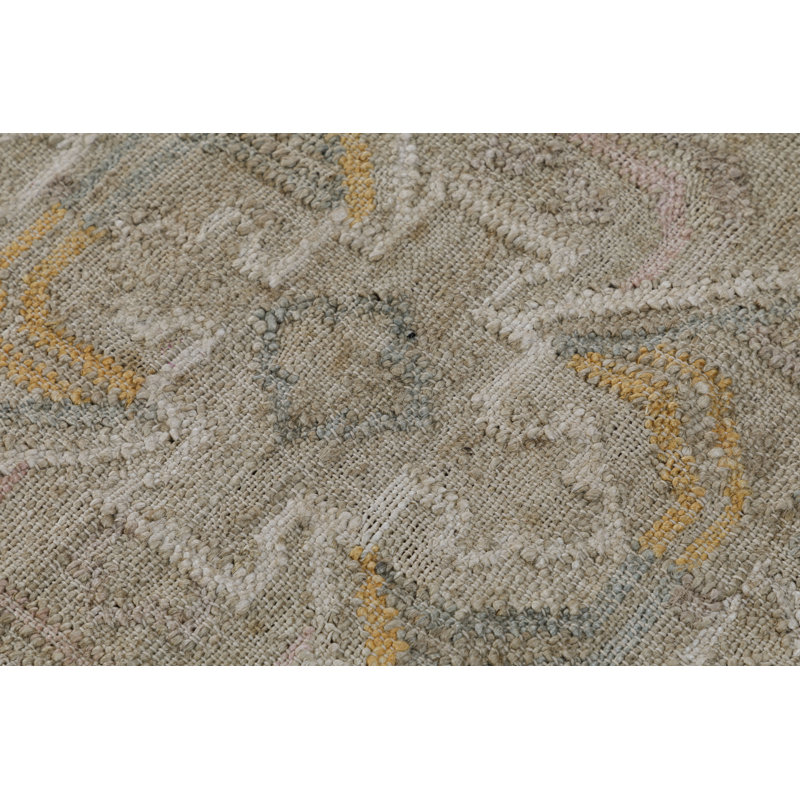 Tapis en jute plat Flatdeave, Tapis de couloir 2 pi 6 po x 8 pi
