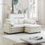 Two-Seater Sofa  With One Footrest, L-Shaped 2-Seater Sofa With Ottoman For Small Living Spaces-1087418288-1087418287