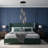 The Adeline Adjustable Height 5-Light Cluster Geometric Pendant