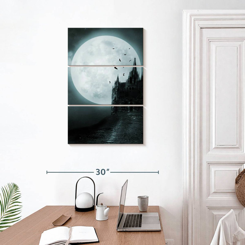 Spooky Hitzel Castle, 32" H x 20" W