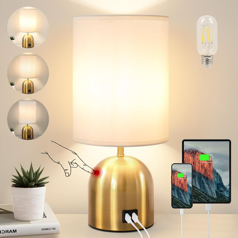 Wayfair Bedside Lamp With Usb Charger Usb Lamp Wayfair Touch Table