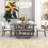Leonete 6 - Person Solid Wood Top Double Pedestal Base Dining Set-253048534