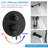 HGN 10 Inches Bathroom Rain Shower Combo Set Wall Mounted Rainfall with Tub Spout-111688372