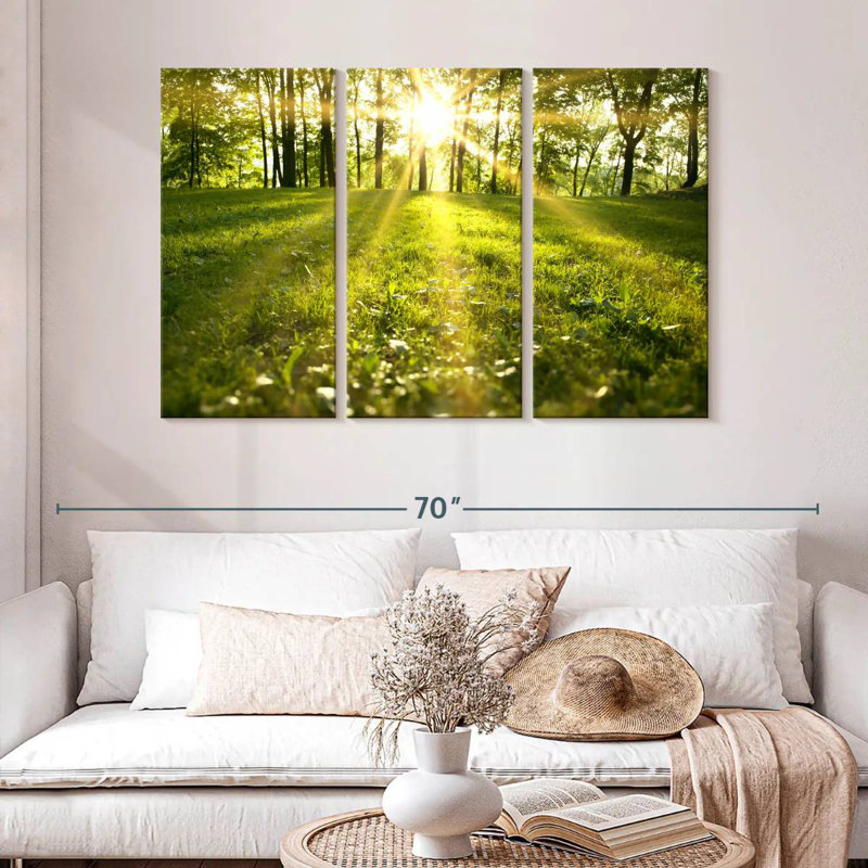 Harnek Bright Green Forest, 32" H x 50" W