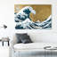 Nautique et côtier, la grande vague d'or - impression d'art graphique-51271890-51271896