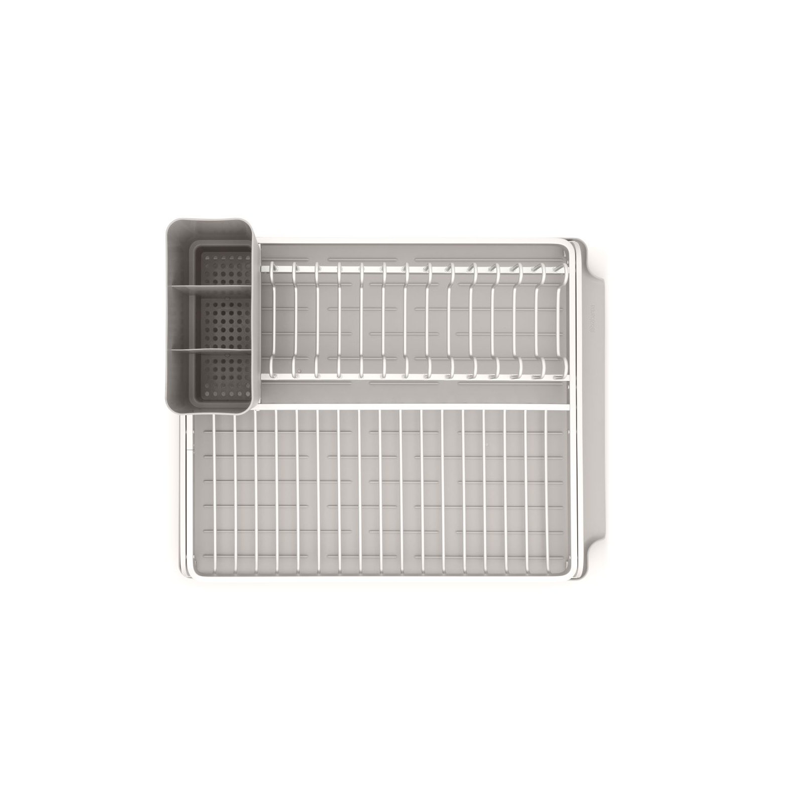 Brabantia Sinkside Large Aluminium Dish Drying Rack, Mid Gray