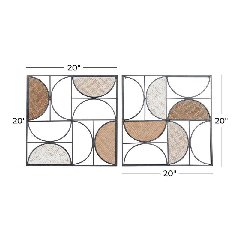 Modern Abstract Wall Decor on Metal