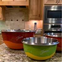 Fiesta Microwave Safe 8 Piece Mixing Bowl Set