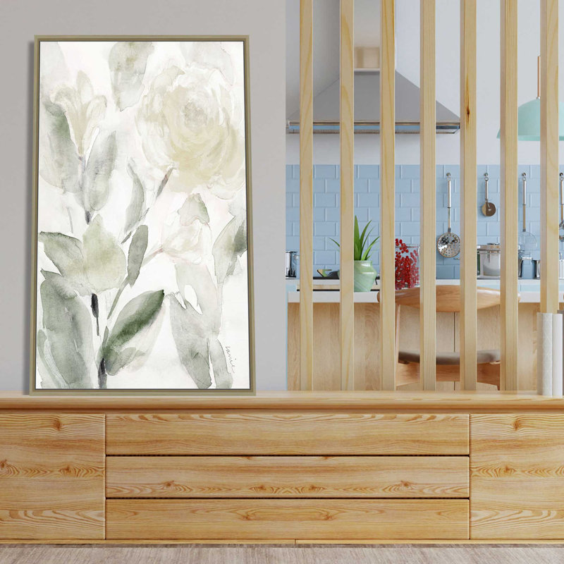 Hello Hello Spring I - Peinture, L 21,5 po x H 33,5 po, Encadrement doré