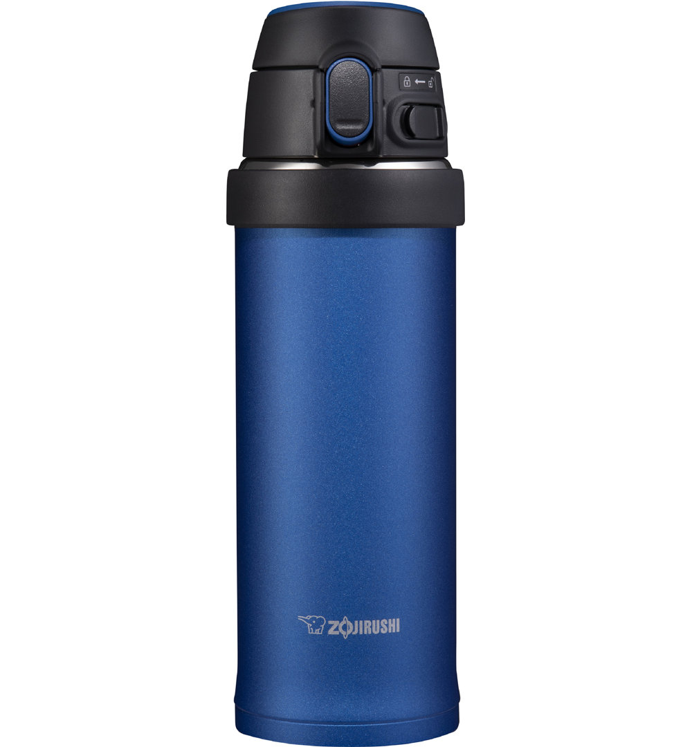 Flip-and-Go Vacuum Insulated Stainless Steel Travel Mug Zojirushi Color: Cobalt Blue Size: 16 oz