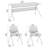 Bush Business Furniture Envision 60W Folding Training Table With Powered Grommets And 2 Chairs-105356678-105356679