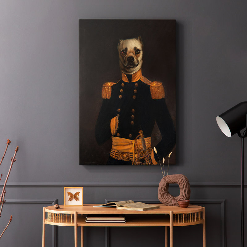 Major-général - galerie Cavas, H 27 po x l 18 po