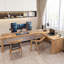 Bureau en bois massif en L Burlywood-1714551666-1714551663
