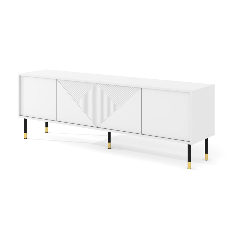 Baldemar TV Stand for TVs up to 78", White