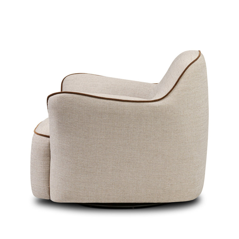 Bethany Swivel Chair-Alcala Wheat, Alcala Wheat Polyester Blend