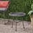 Orlando Outdoor Glass Top Faux Rattan Side Table,Tempered Glass Top End Table For Balcony Porch Deck-946064457