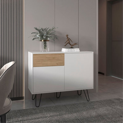 Sideboard, 2 Doors, 1 Drawer, 4 Shelves
