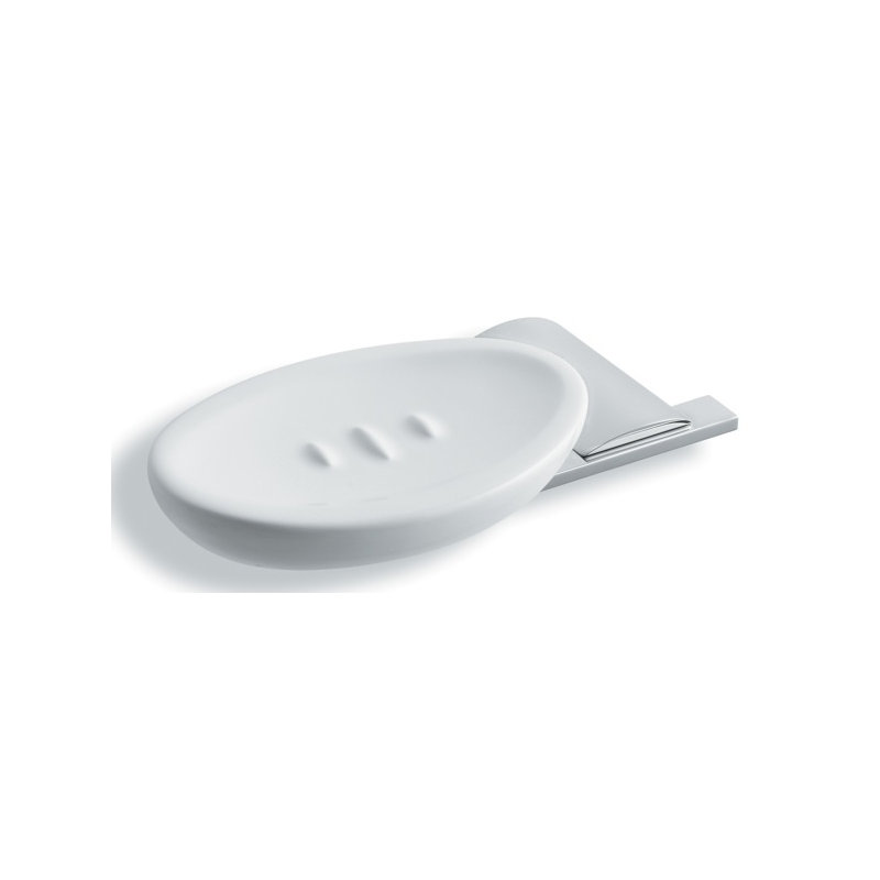 Porte-savon Aria, Noir et chrome