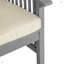 Chaises de patio à dossier à lattes avec coussins 2 pièces Modern-1455649888