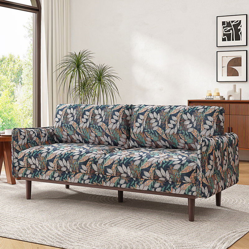 Canapé de style moderne avec causeuse spacieuse, Polyester vert