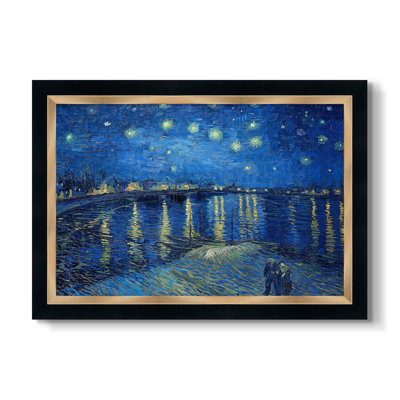 Starry Night Over the Rhône, 1888-Vincent van Gogh - Toile encadrée sur mesure