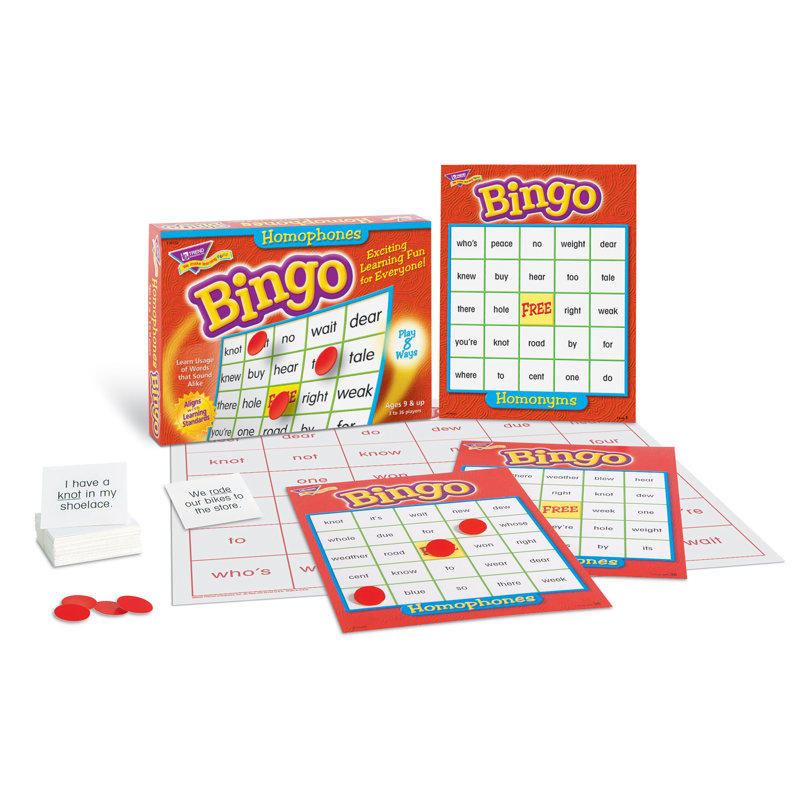 Homophone Bingo