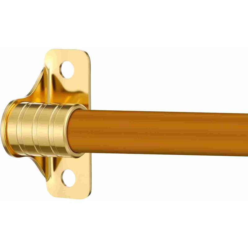 Ensemble de 4 supports de tringle à rideaux à fixation extérieure 3/8 po pour ensemble de tringle 3/8 po (doré)