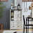 48"w Farmhouse Dresser With Sliding Barn Door - 5-drawer Storage Chest For Bedroom-1733767498
