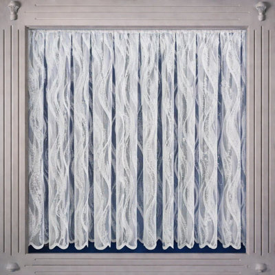 Floral Ruffled Cafe Curtain
