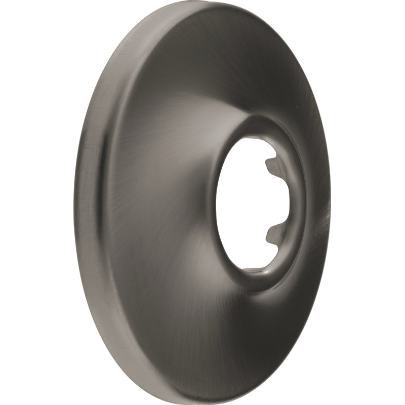 Shower Flange, Lumicoat Black Stainless