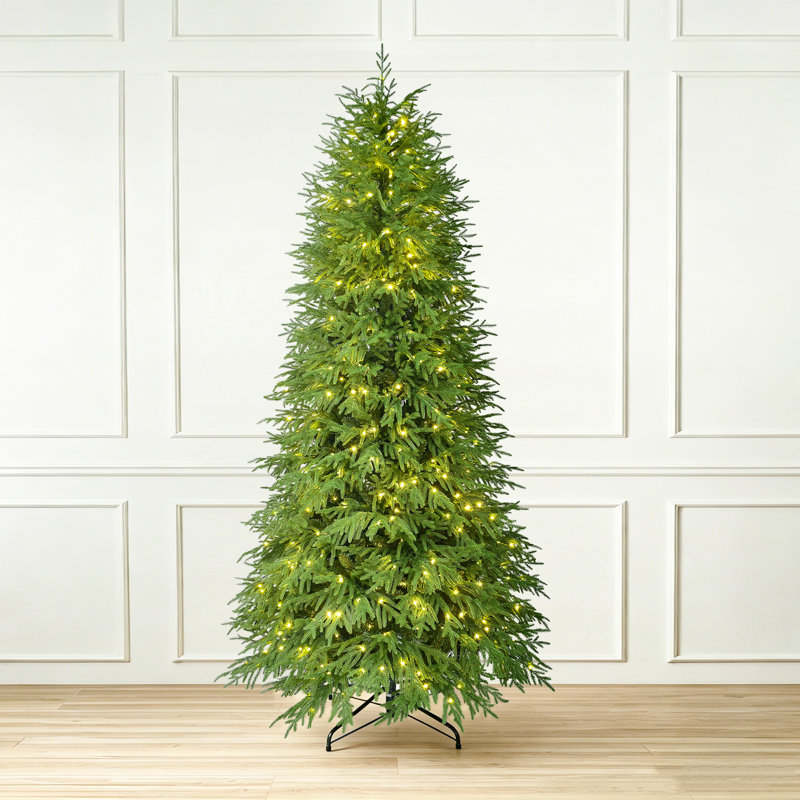 Pre-Lit Noble Fir Christmas Tree, 4' H
