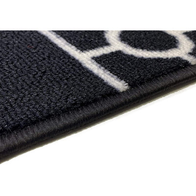 Tapis d'escalier antidérapant lavable à la machine, bordé d'une chaîne de 8,5 po x 26 po, couleurs et options