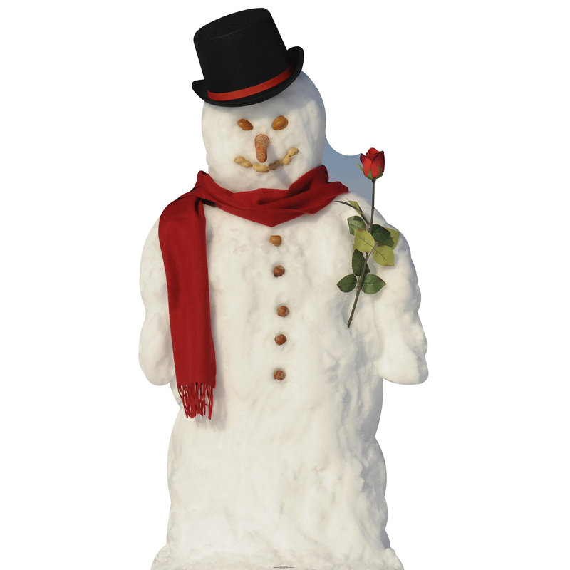 Accroche en carton bonhomme de neige