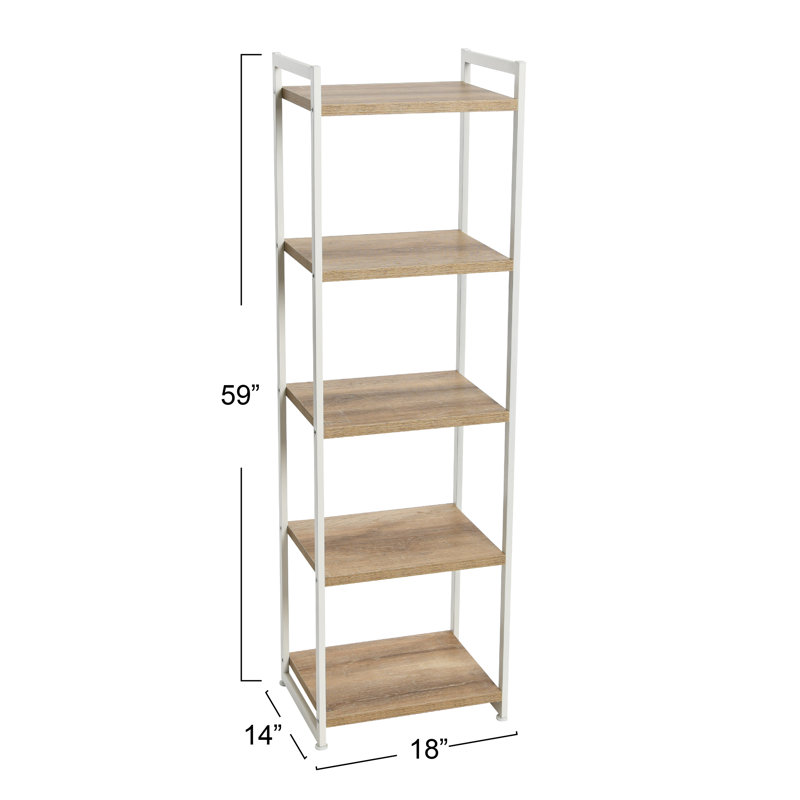 Gateshead Bookcase, Tan/White