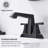 4 Inch 2-Handle Bathroom Sink Faucet with Pop-up Drain and Supply Lines-107364951