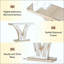 Table de couloir design, table d'appoint en miroir, console