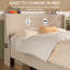 Tiro Upholstered Platform Bed with Wingback Storage Headboard and Side Pockets, Bed Frame with Charging Station, Type-C & USB Ports-559646276