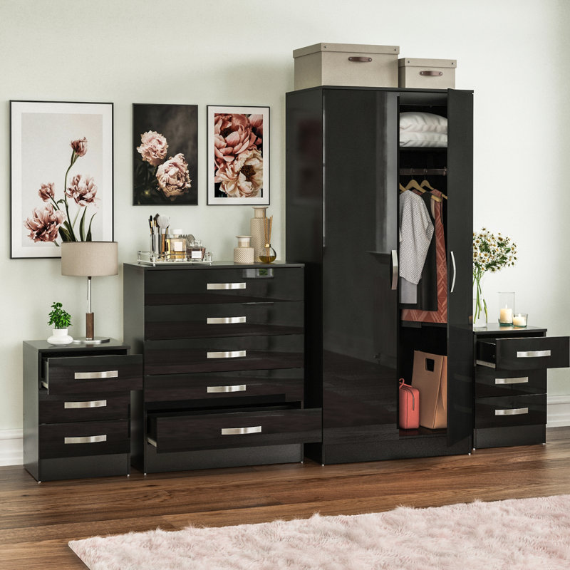 Arkadij Piece Bedroom Set, Black