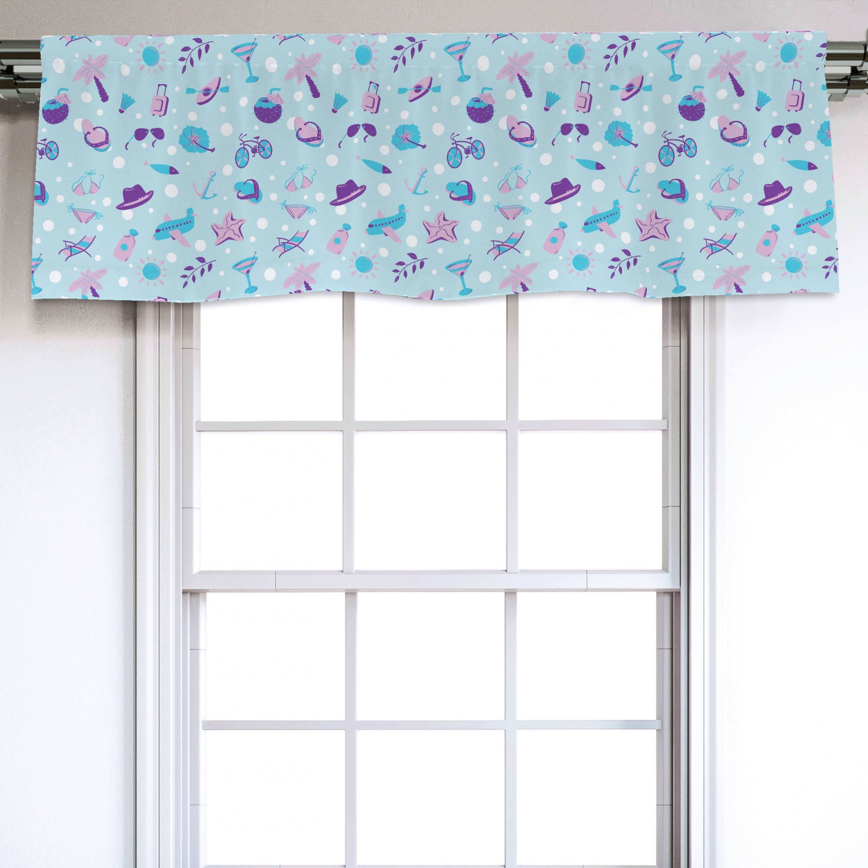 East Urban Home Flip Flop 54" Window Valance Wayfair