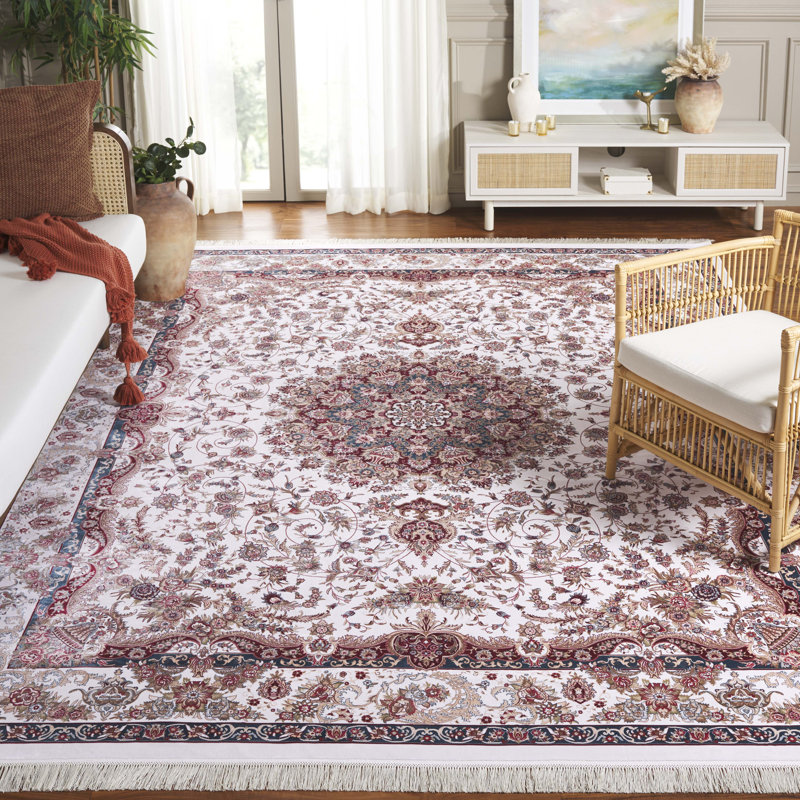 Tapis oriental persan classique en bambou, Rectangulaire 8 pi x 10 pi
