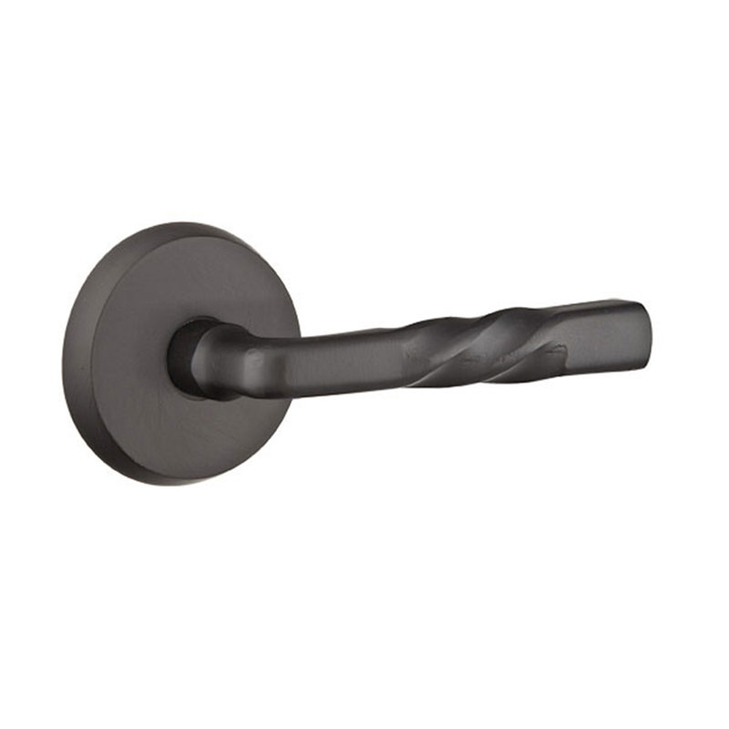 Levier de porte avec rosette Montrose Passage (Hall & Closet), Droite, Bronze plat noir