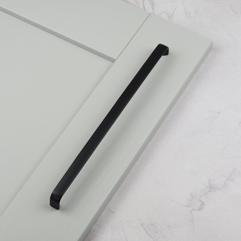 Matt Black Slim Curved D-Bar Handles, 320mm