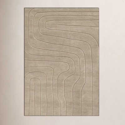 Aelin Hand-Tufted Wavy Wool Rug