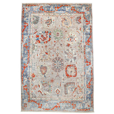 One-of-a-Kind 9'6" X 14' New Age Wool Area Rug in