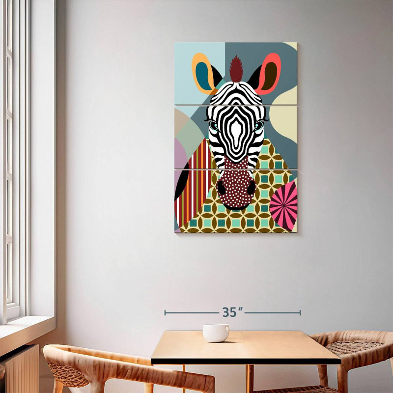 Brampt Spectrum Zebra, 57" H x 36" W