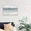 Serene Sea Grey Gold Landscape - Wrapped Canvas Painting-109354305-56575558